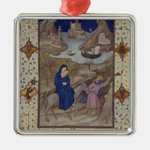 MS 11060-11061 Hours of Notre Dame: Vespers, The F Metal Tree Decoration