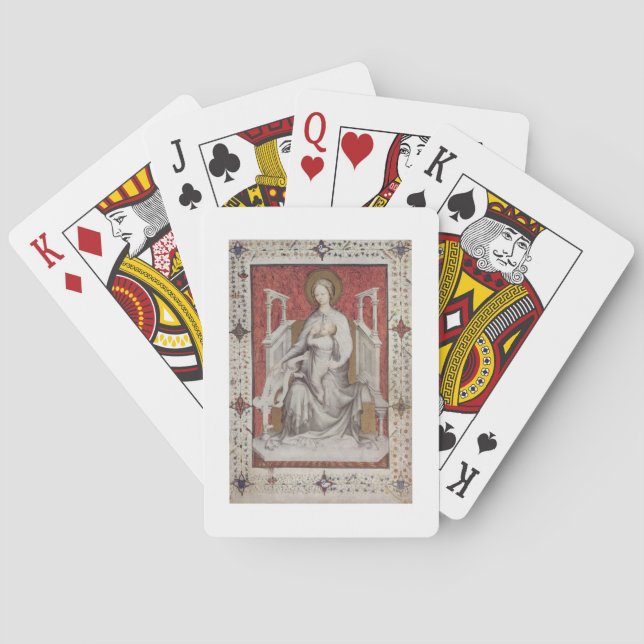 MS 11060-11061 The Virgin suckling the infant Jesu Playing Cards (Back)