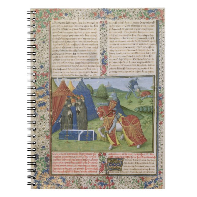 Ms 115 f.425v Lancelot Killing Sir Agravain (vellu Notebook (Front)