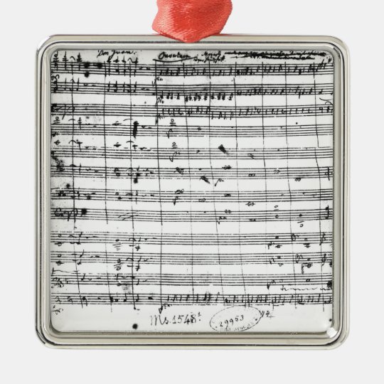 Ms.1548 Ouverture of the opera 'Don Giovanni' Christmas Ornament