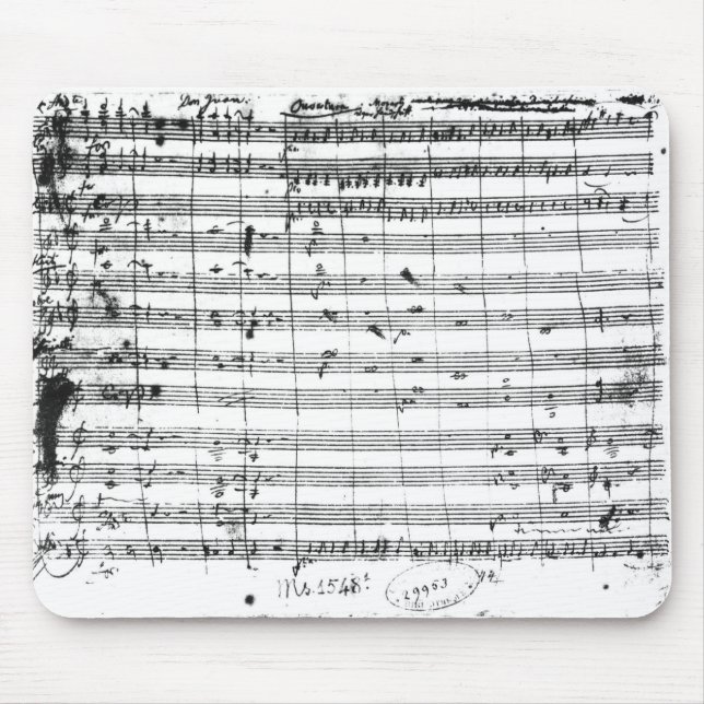 Ms.1548  Ouverture of the opera 'Don Giovanni' Mouse Mat (Front)