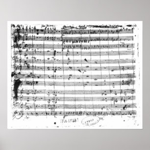 Ms.1548 Ouverture of the opera 'Don Giovanni' Poster