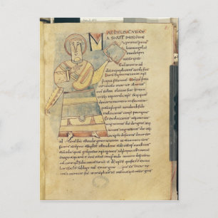 Ms 18 f.8 St. Matthew the Evangelist Postcard
