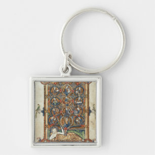Ms 21926 The Tree of Jesse from a psalter Key Ring