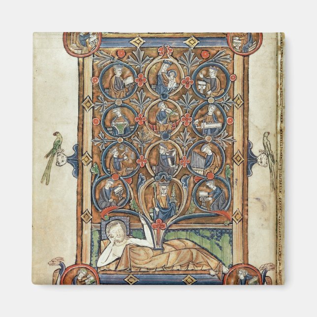 Ms 21926 The Tree of Jesse from a psalter Magnet (Front)