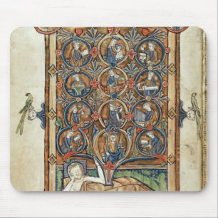 Ms 21926 The Tree of Jesse from a psalter Mouse Mat