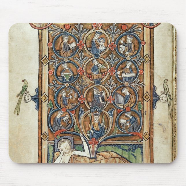 Ms 21926 The Tree of Jesse from a psalter Mouse Mat (Front)