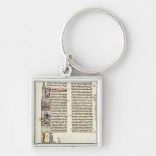 Ms 21 f.167v Construction of a Tower Key Ring