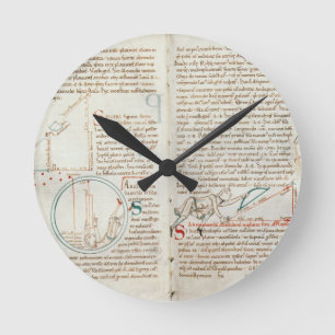 Ms 235 f.32 & 33 Geometry, from a 'Traite d'Astron Round Clock
