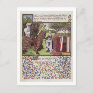 Ms. 2597 Heart and Desire with Hope at his House, Postcard