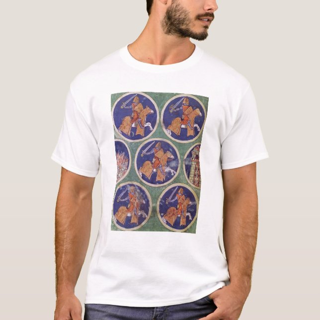 Ms 3516 fol.217v Five Knights T-Shirt (Front)