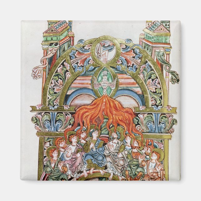 Ms 369  f.29v Pentecost Magnet (Front)