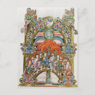Ms 369 f.29v Pentecost Postcard