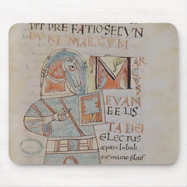 Ms 8 f.42 St. Mark the Evangelist Mouse Mat (Front)
