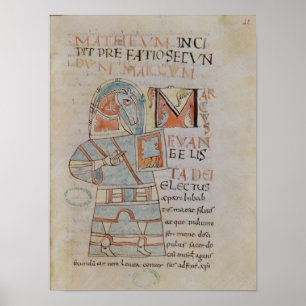 Ms 8 f.42 St. Mark the Evangelist Poster