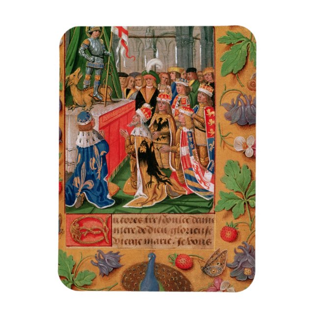 Ms Add 25698 f.3 Illuminated page from a Book of H Magnet (Vertical)