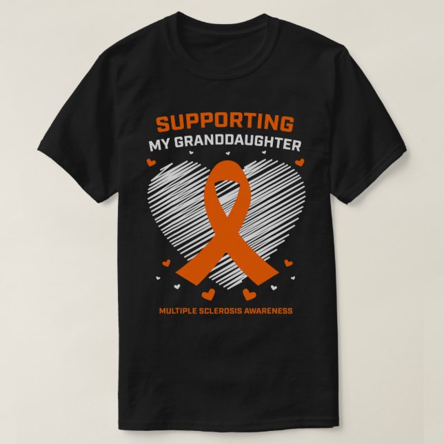 MS Apparel Granddaughter Multiple Sclerosis Awaren T-Shirt (Design Front)