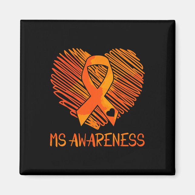 Ms Awareness Multiple Sclerosis Awareness  Magnet (Front)