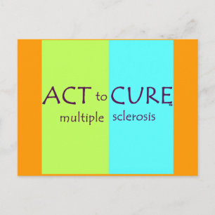 MS Awareness Postcard Cure Multiple Sclerosis
