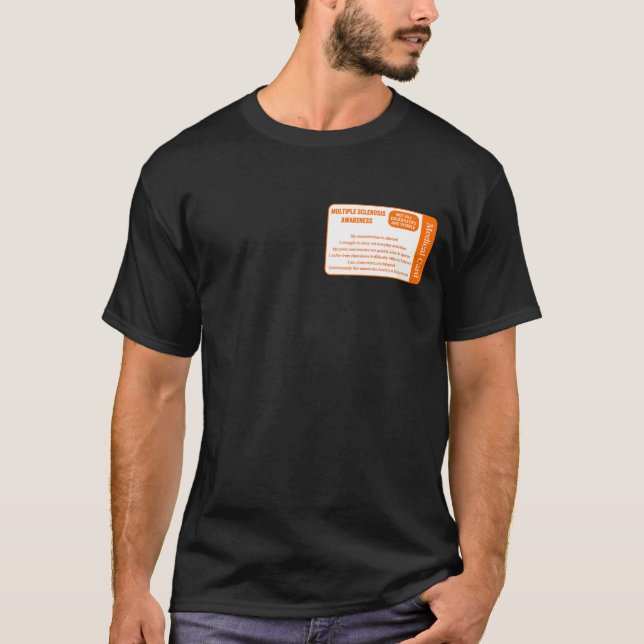 MS Awareness Shirt, Medical Card Multiple T-Shirt (Front)