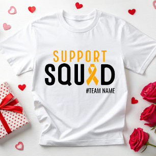 MS Awareness Team Support Squad Leukaemia Cancer T-Shirt