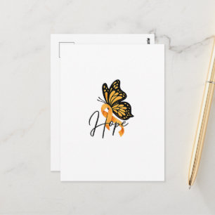 MS Awareness Tee – Ribbon & Butterfly Hope Symbol  Postcard