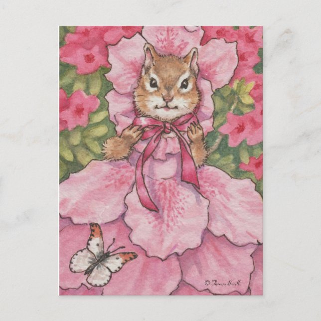Ms Azalea Chipmunk Postcard (Front)