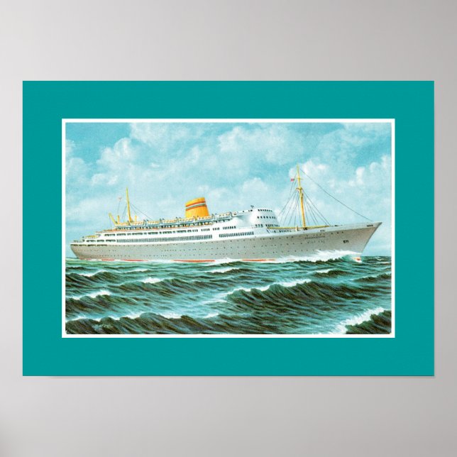 MS Bergensfjord at Sea Poster (Front)