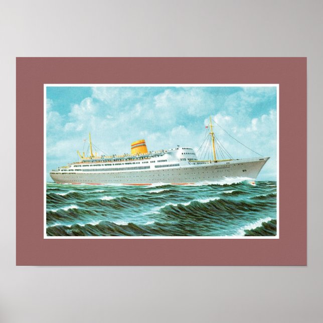 MS Bergensfjord at Sea Poster (Front)