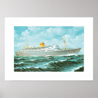 MS Bergensfjord at Sea Poster