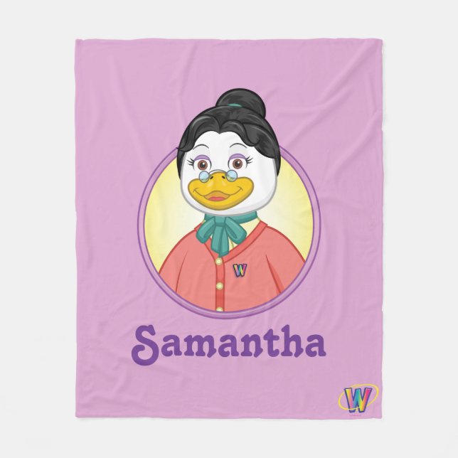 Ms. Birdy Fleece Blanket (Front)