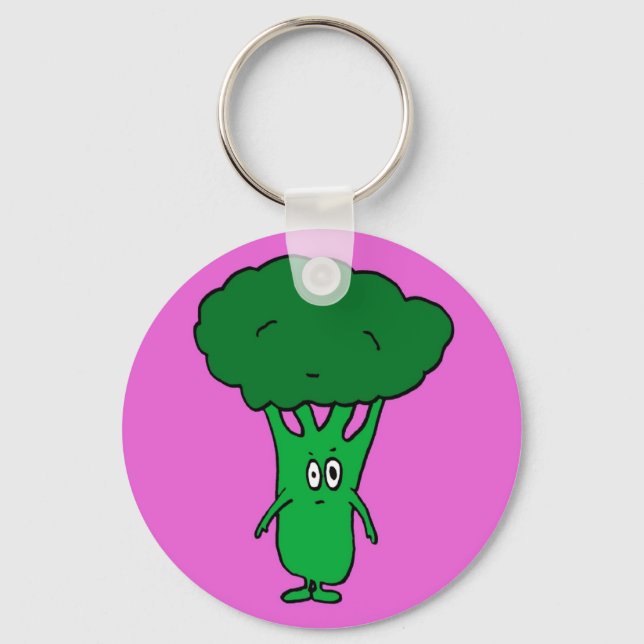 Ms. Broccoli Key Ring (Front)