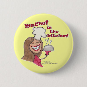 Ms.Chef  in the kitchen 6 Cm Round Badge