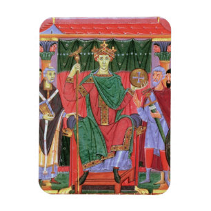 Ms Cim.4453 f.42r Holy Roman Emperor Otto III Enth Magnet