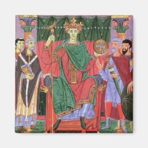 Ms Cim.4453 f.42r Holy Roman Emperor Otto III Enth Magnet