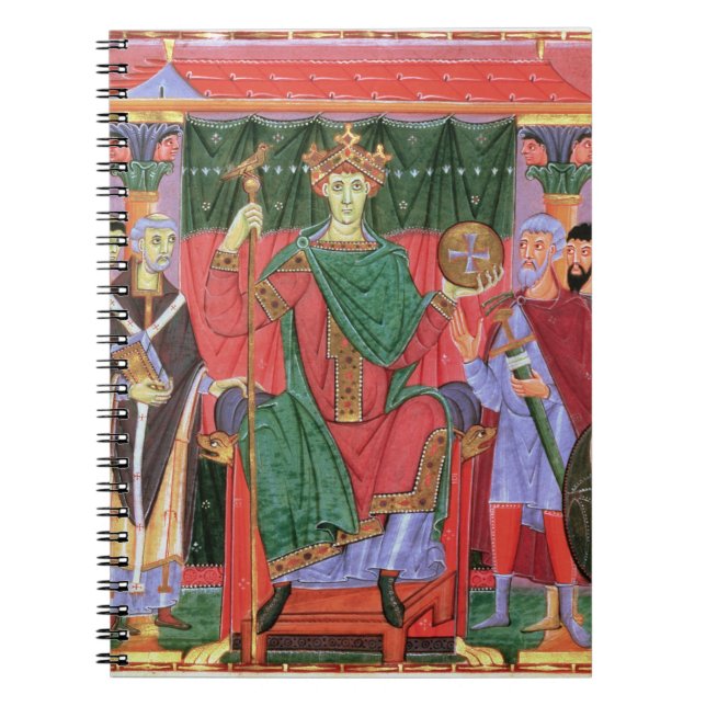 Ms Cim.4453 f.42r Holy Roman Emperor Otto III Enth Notebook (Front)