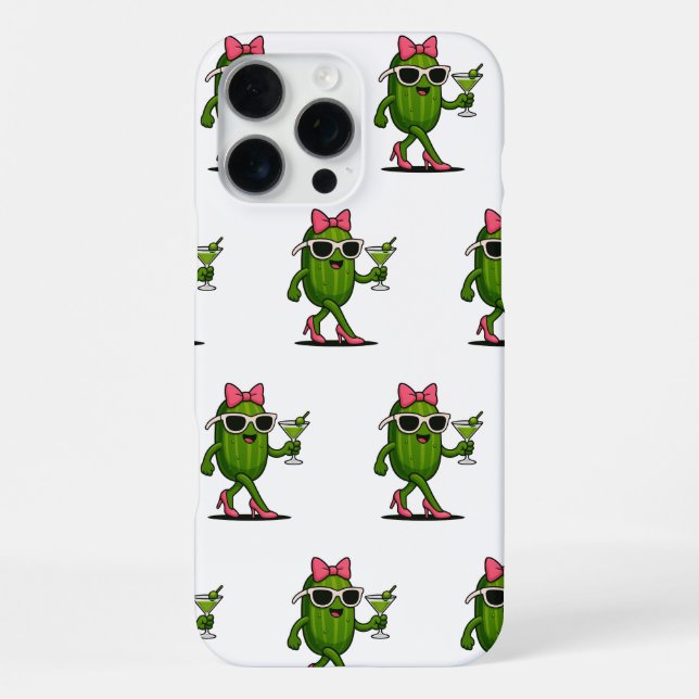Ms. Cucumber Chic iPhone Case (Back)