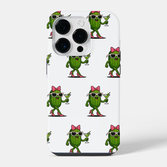 Ms. Cucumber Chic iPhone Case (Back)