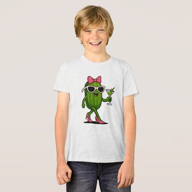 Ms. Cucumber Chic Tri-Blend Shirt (Front Full)