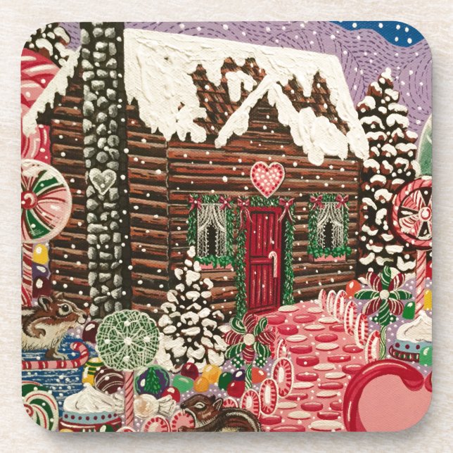 Ms. Elizabeth's Peppermint World Coaster (Front)