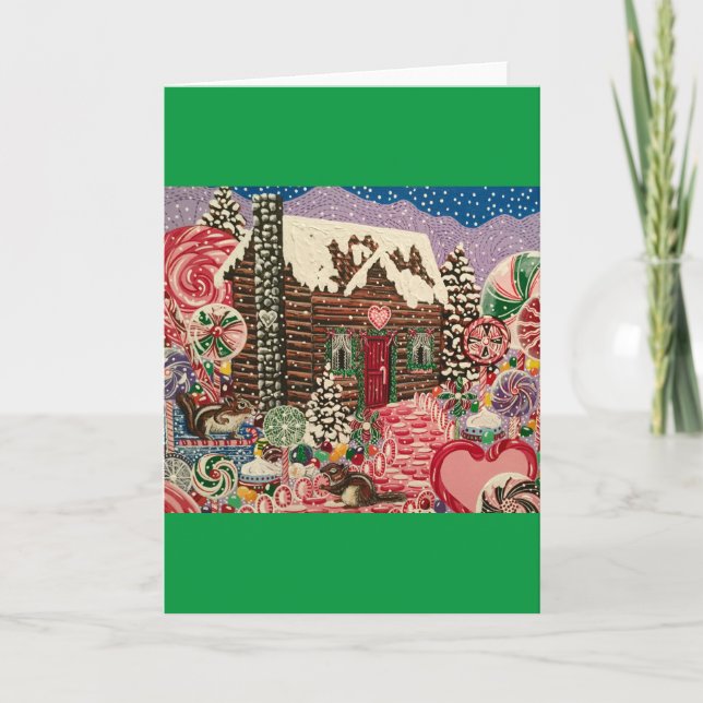 Ms. Elizabeth's Peppermint World Holiday Card (Front)