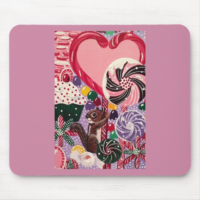 Ms. Elizabeth's Peppermint World Mouse Mat (Front)