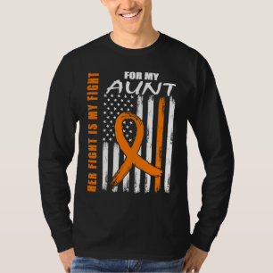 MS Family Fight Aunt Multiple Sclerosis American F T-Shirt