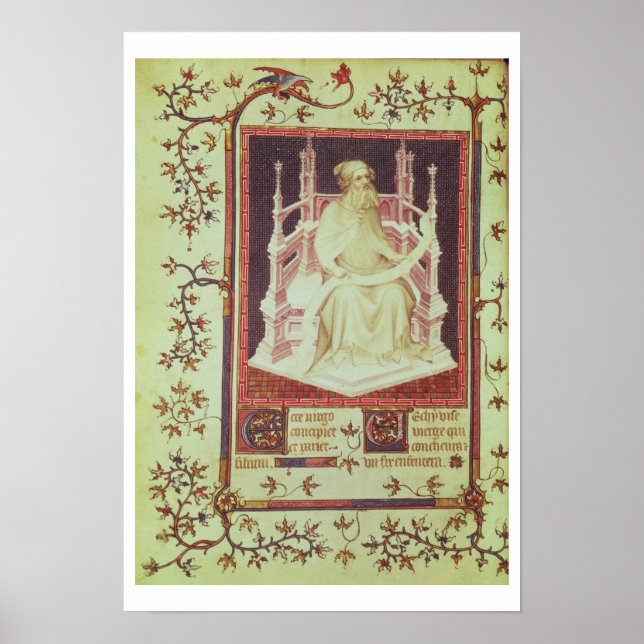 Ms. Fr 13091 f.11v The Prophet Isaiah, from the Ps Poster (Front)