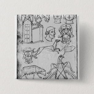 Ms Fr 19093 fol.18v Various drawings 15 Cm Square Badge