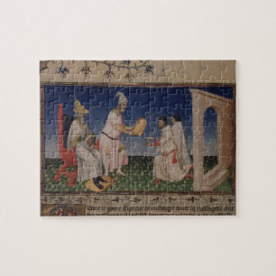 Ms Fr 2810 f.3v Kublai Khan (1214-94) giving his g Jigsaw Puzzle