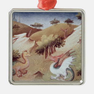 Ms Fr 2810 f.55v Dragons and other beasts Metal Tree Decoration