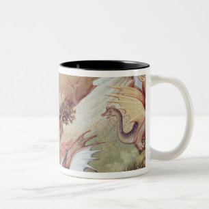 Ms Fr 2810 f.55v Dragons and other beasts Two-Tone Coffee Mug