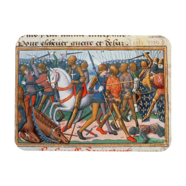 Ms Fr 5054 f.11 The Battle of Agincourt, 1415, fro Magnet (Horizontal)