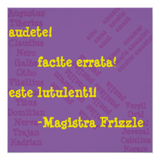 Ms. Frizzle in Latin Poster